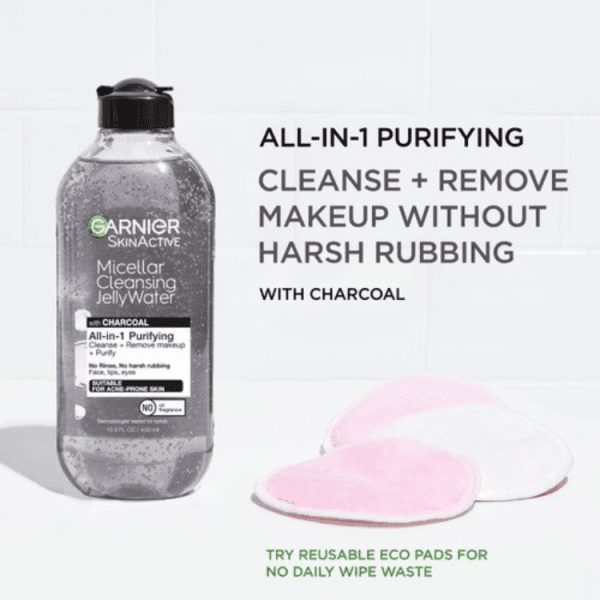 میسلار واتر گارنیر مدل Micellar Cleansing Jelly Water with Charcoal