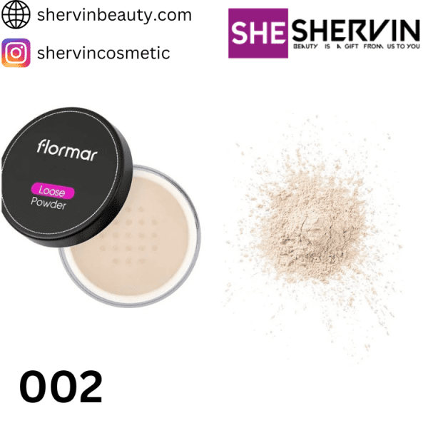 پودر فیکساتور فلورمار شماره002 Flormar Loose Powder