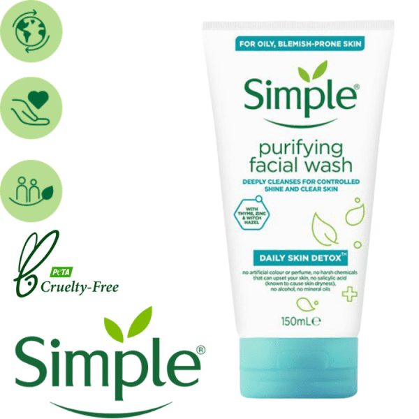 simple purifying facial wash