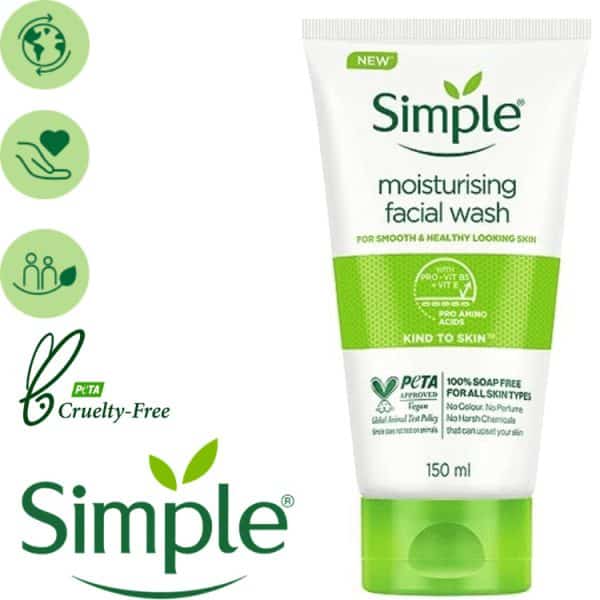 Simple Kind To Skin Moisturising Facial Wash 150 ml