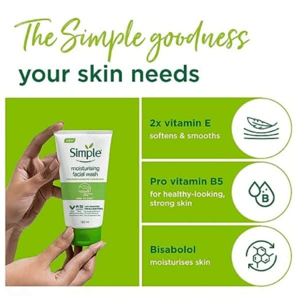 Simple Kind To Skin Moisturising Facial Wash 150 ml