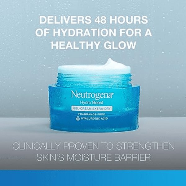 Neutrogena Hydro Boost Hyaluronic Acid Hydrating Face Moisturizer Gel-Cream to Hydrate and Smooth Extra-Dry