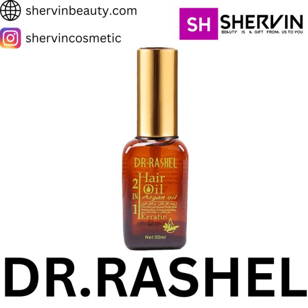 سرم مو روغن آرگان و کراتین دکتر راشل DR.RASHEL Hair Serum Argan Oil and Keratin 2n1