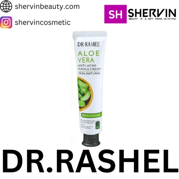 کرم ضد جوش و ترمیم جای جوش آلوئه ورا دکترراشل DR.RASHEL Aloevera Anti Acne Pimple Cream