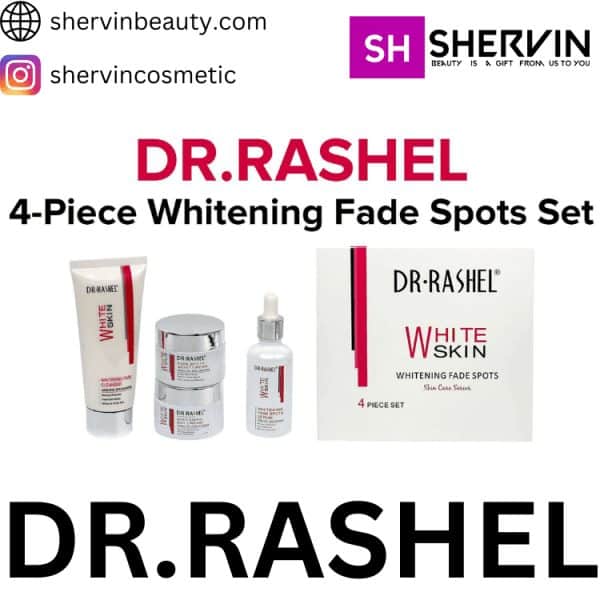 کیت4 تیکه وایت اسکین دکتر راشل مدل Dr Rashel White Skin Whitening Fade Spots Skin Care Series Set 4 Piece Set