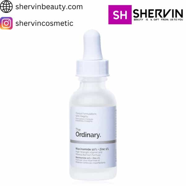 سرم ضد جوش نیاسینامید 10% + زینک 1% اوردینری اصل حجم 30 میلی لیتر The Ordinary Niacinamide 10% + Zinc 1%