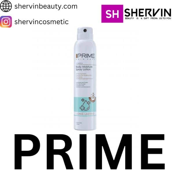 اسپری لوسیون آبرسان بدن پریم مناسب انواع پوست 200 میلی لیتر Prime Body Moisture Spray Lotion 200 Ml