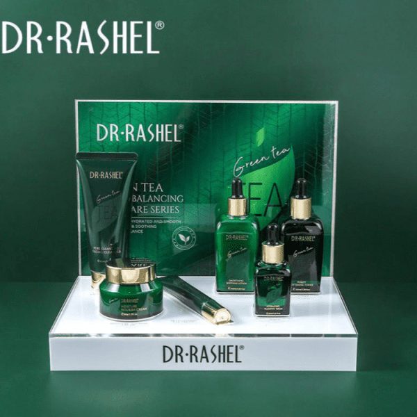پک ده تیکه چای سبز دکتر راشل DR RASHEL Green Tea Purify Balancing Skin Care Set 10pcs Facial Care Kit
