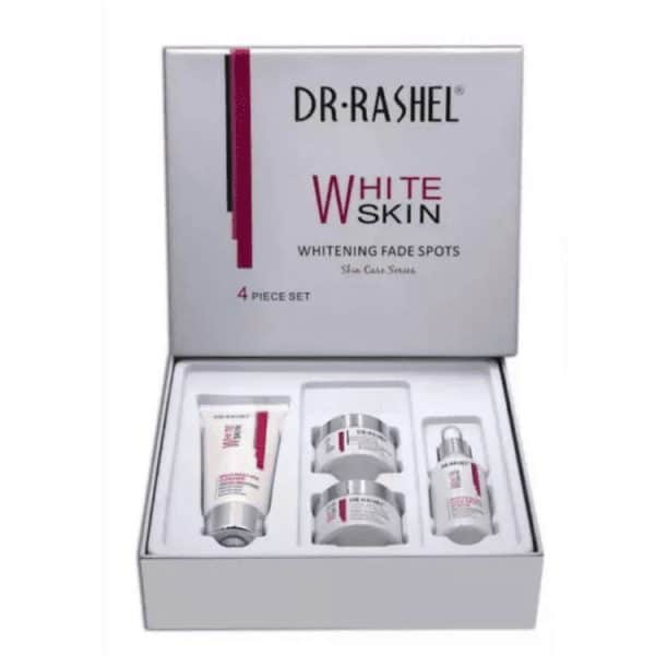 کیت4 تیکه وایت اسکین دکتر راشل مدل Dr Rashel White Skin Whitening Fade Spots Skin Care Series Set 4 Piece Set