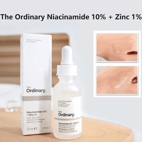 سرم ضد جوش نیاسینامید 10% + زینک 1% اوردینری اصل حجم 30 میلی لیتر The Ordinary Niacinamide 10% + Zinc 1%