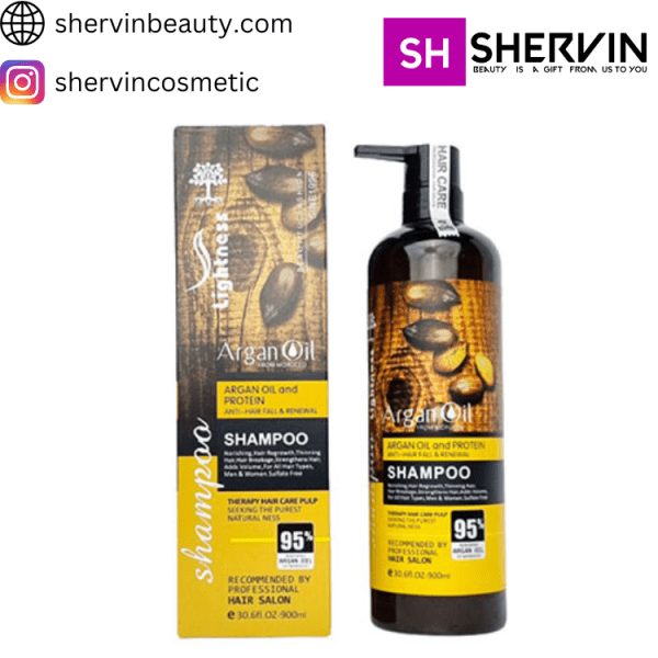 شامپو بدون سولفات آرگان لایتنس Lightness shampoo contains argan oil and protein