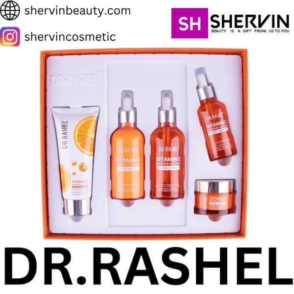 مجموعه مراقبت از پوست ویتامین C دکتر راشل دکتر راشل بسته 5 عددی Dr.Rashel Vitamin C Brightening & Anti Ageing Skin Care Series