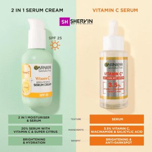 کرم-سرم-روشن-کننده-ویتامین-c-گارنیر-garnier