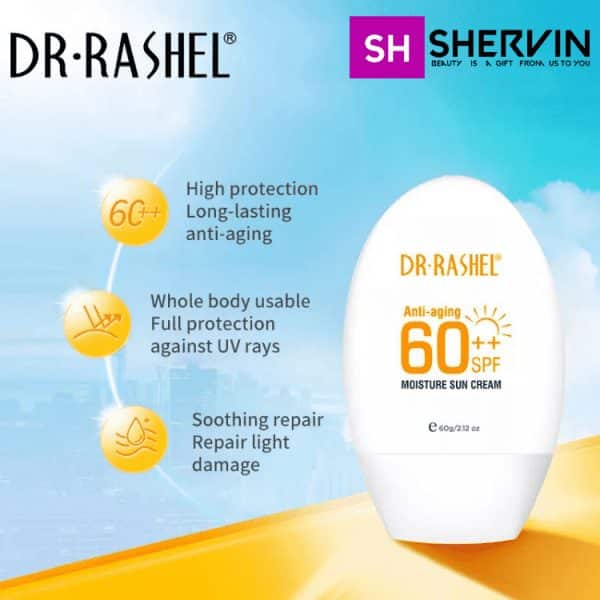  کرم ضد آفتاب و آبرسان دکتر راشل 60% DR.RASHEL