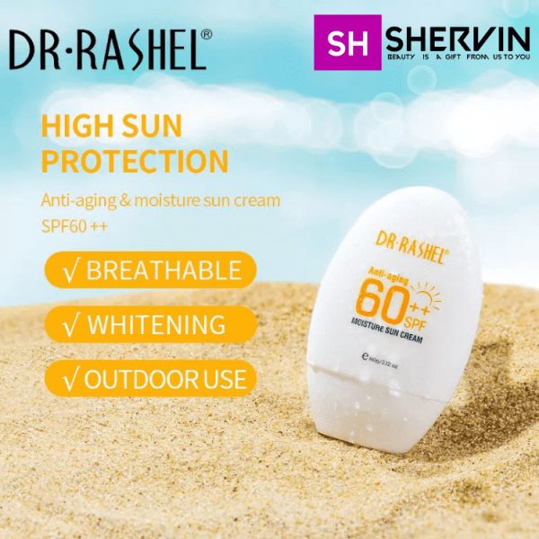  کرم ضد آفتاب و آبرسان دکتر راشل 60% DR.RASHEL