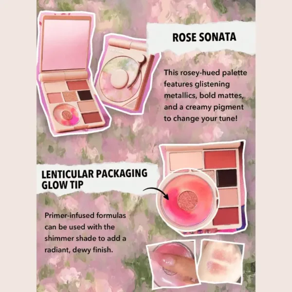 پالت سایه چشم شیگلم مدل Rose Sonata - Image 3