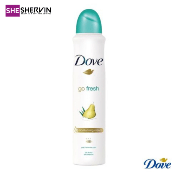 اسپری ضد تعریق زنانه داو رایحه گلابی مدل Go Fresh