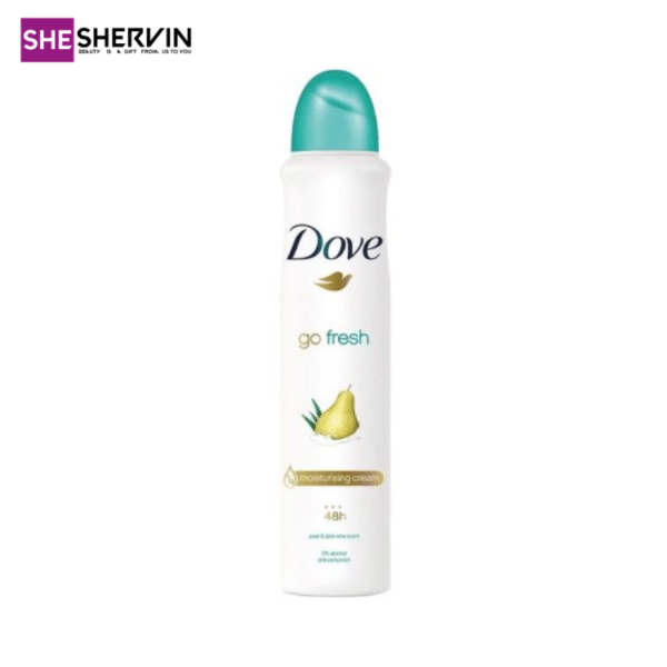 اسپری ضد تعریق زنانه داو رایحه گلابی Go Fresh