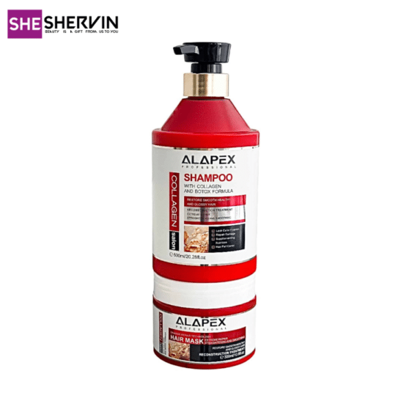 پک شامپو و ماسک مو کلاژن و بوتاکس آلآپکس Alapex
