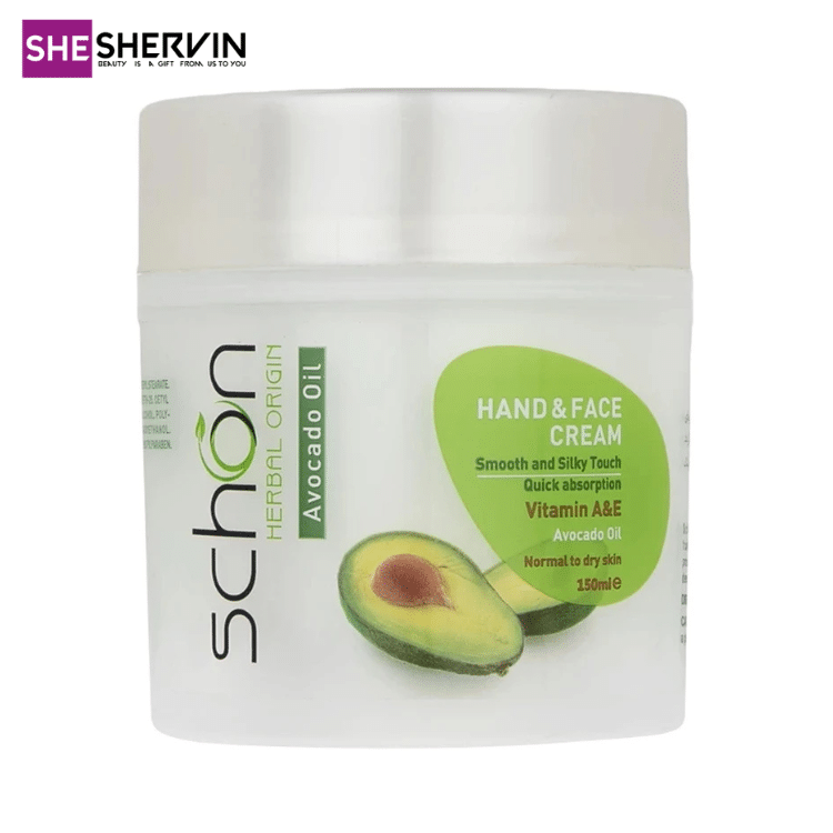 کرم دست و صورت شون با عصاره آووکادو 150ML کرم دست و صورت شون با عصاره آووکادو 150ML