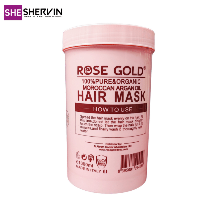 ماسک مو آرگان رزگلد Rose Gold 1000 ml ماسک مو آرگان رزگلد Rose Gold 1000 ml
