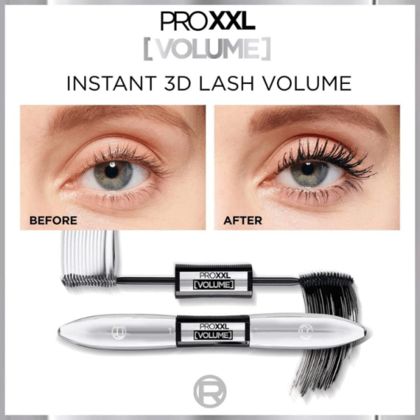 ریمل حجم دهنده دو سرلورآل پاریس مدل Pro XXL Volume