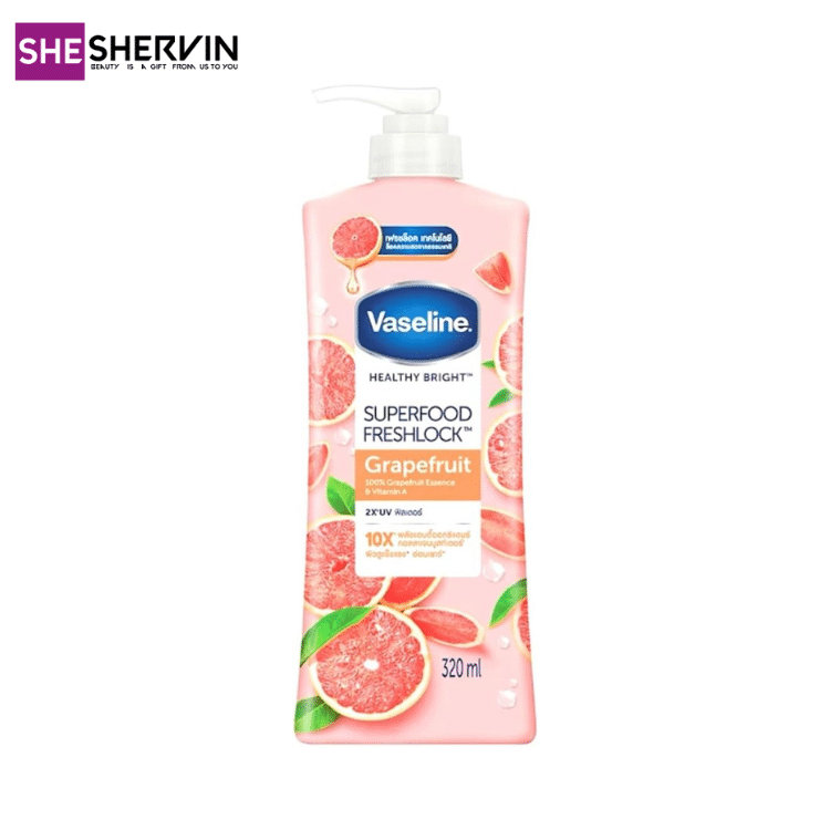 لوسیون بدن گریپفروت وازلین 320ml لوسیون بدن گریپفروت وازلین 320ml