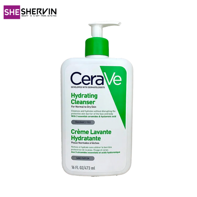 شوینده آبرسان پوست نرمال و خشک سراوی 473میل CeraVe Hydrating Cleanser شوینده آبرسان پوست نرمال و خشک سراوی 473میل CeraVe Hydrating Cleanser