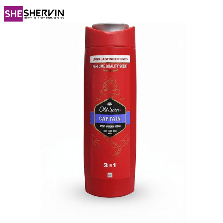 شامپو بدن و موی 3 در 1 کاپیتان اولداسپایس Old Spice Captain شامپو بدن و موی 3 در 1 کاپیتان اولداسپایس Old Spice Captain