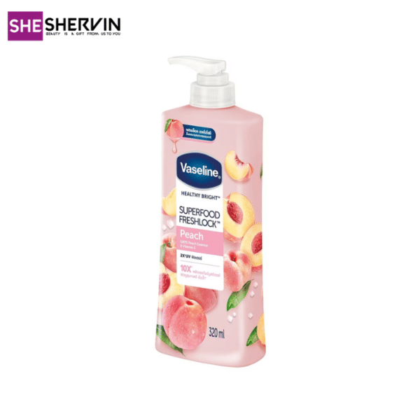 لوسیون بدن هلو وازلین320ml