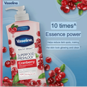 لوسیون بدن کرنبری(زغال اخته) وازلین320ml