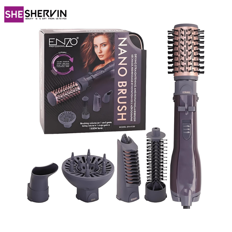 سشوار چرخشی 5کاره انزو مدل EN-4136 سشوار چرخشی 5کاره انزو مدل EN-4136