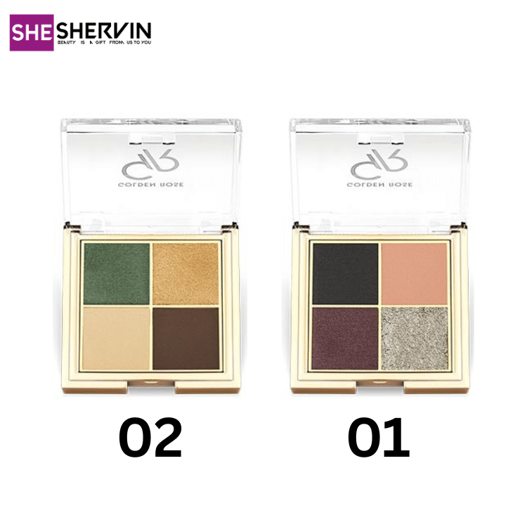 سایه چهار رنگ کواترو گلدن رزGolden Rose Quattro Eyeshadow Palette سایه چهار رنگ کواترو گلدن رزGolden Rose Quattro Eyeshadow Palette