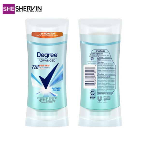 مام استیک ضد تعریق 72h شاورکلین دگری 74g