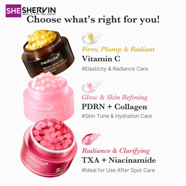 کرم کپسولی کلاژن PDRN PINK مدی کیوب
