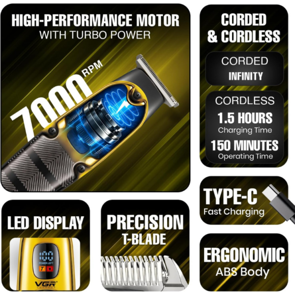 ماشین اصلاح حرفه ای VGR V-981