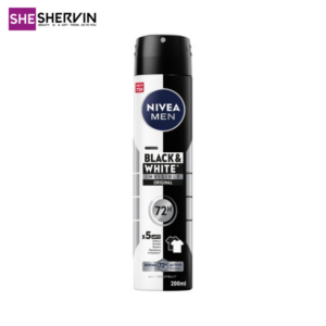 اسپری مردانه نیوآInvisible Black & White Original اینویزیبل بلک اند وایت اورجینال200میل72h