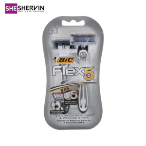 تیخ بیک مردانه 5لبه مدل Flex 5 بسته 2 عددی