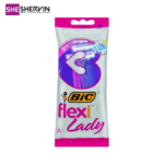 تیغ اصلاح زنانه بیک 3لبه مدل Pure Lady بسته ۴ عددی