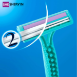 تیغ اصلاح زنانه دو لبه ژیلت Simply Venus 2 بسته ۱۲ عددی