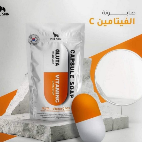 صابون کپسولی فیل اسکین ویتامین C اصل کره
