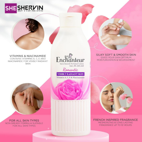 لوسیون بدن انشانتر صورتی مدلRomanticحجم 250ML