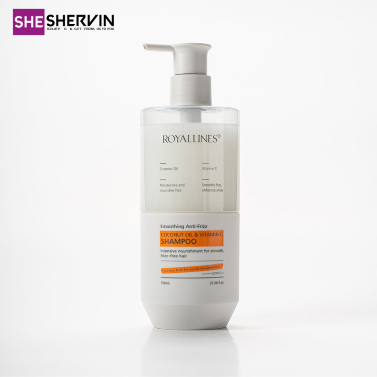 شامپو ضد وز و صافکننده رویال لاینز Royallines Smoothing Anti-Frizz 750ml شامپو ضد وز و صافکننده رویال لاینز Royallines Smoothing Anti-Frizz 750ml