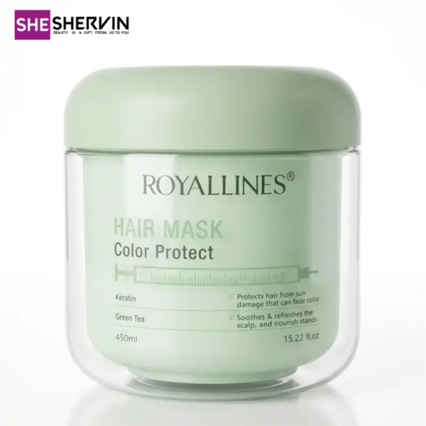 ماسک مو محافظ رنگ رویال لاینز ROYALLINES Color Protect Hair Mask 450ml
