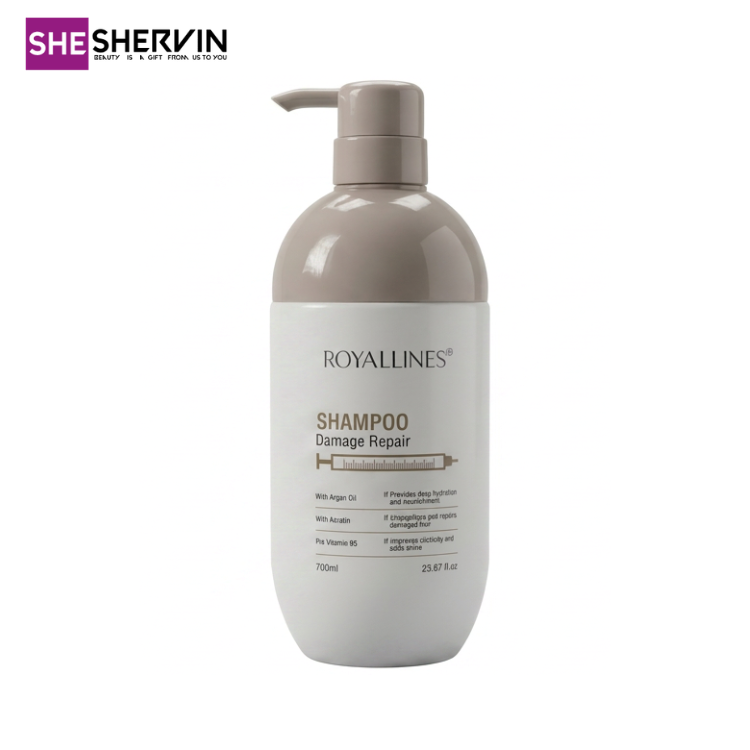 شامپو ترمیمکننده مو رویال لاینز حجم 700ml شامپو ترمیمکننده مو رویال لاینز حجم 700ml