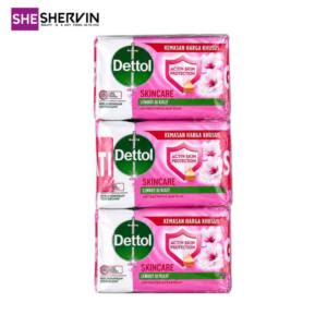 صابون آنتی‌باکتریال دتول صورتی Skincare 100g