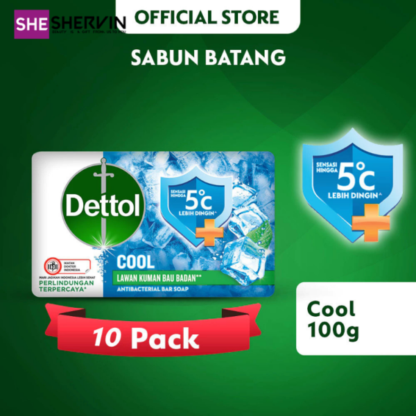 صابون آنتی‌باکتریال خنک‌کننده دتول مدل Cool وزن 100g