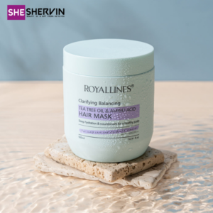 ماسک مو پاک‌کننده و متعادل‌کننده چربی سر رویال لاینز ROYALLINES Clarifying Balancing Hair Mask 500ml