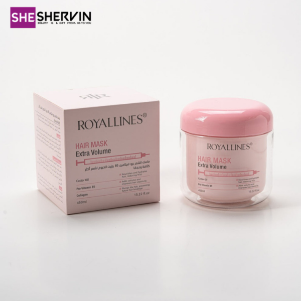 ماسک مو حجم‌دهنده رویال لاینز ROYALLINES Extra Volume Hair Mask 450ml
