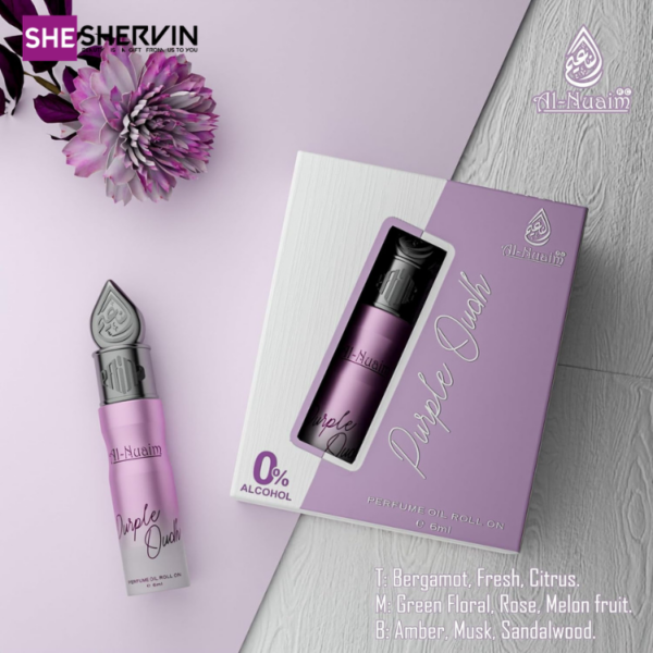 عطر روغنی پرپل عود النعیم 6ml